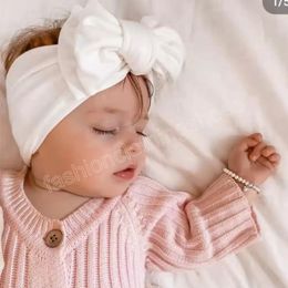 Europe Infantile Bébé DIY Bowknot Bandeau Bandeau Bonbons Couleur Lait Doux Soie Headwrap Enfants Bandeaux Enfants Bandeaux Cheveux Accessoire 12 Couleurs