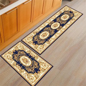 Europe Fleur Cuisine Tapis Accueil Entrée/Couloir Paillasson Anti-dérapant Salle De Bains Tapis Porte Coulissante/Par Tapis Pour Chambre T200415