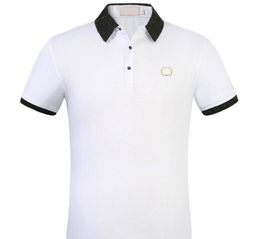 Europe Paris Polos Luxury Men Tshirt Mens Designer T-shirt Casual Valentin Men Vêtements V G LETTRE EMPRODURE TEE Coton Polo6512381