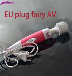 Europa enchufe Fairy av Juguete Sexual Potente Masajeadores Personales de Múltiples Velocidades Fairy mini Wand Mujeres Vibradores Para Mujer Y181026052516693