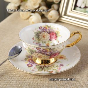 Europe Rose Bone China Tea ensemble