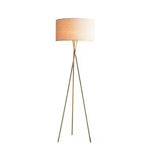 Europa Style Modern Design Tripod Vloer Lamp Luxe klassieke stoffen schaduw Standing Licht 50 cm breedte 160 cm Hoogte voor hotel huis woonkamer slaapkamer studie kamer decor