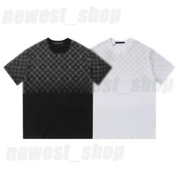 Europe été hommes t-shirts designer t-shirt hommes de luxe lettre col rond imprimé style polaire t-shirt homme noir blanc t-shirt en coton décontracté