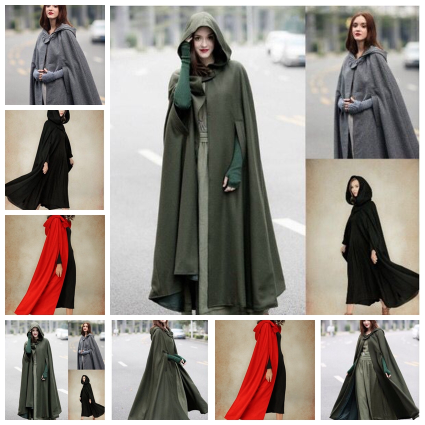 Europe United States autumn winter new explosions hooded lace shawl warm street long cloak support mixed batch