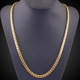 Europa Verenigde Staten buitenlandse handel aanbod heren ketting 18K goud vergulde sleutelbeen ketting hiphop sieraden164Y