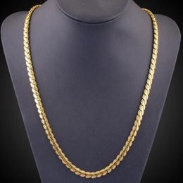 Europa Verenigde Staten buitenlandse handel aanbod heren ketting 18K goud vergulde sleutelbeen ketting hiphop sieraden176S