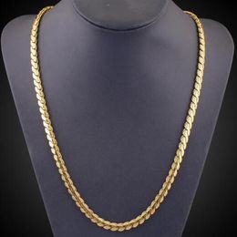 Europa Verenigde Staten buitenlandse handel aanbod heren ketting 18K goud vergulde sleutelbeen ketting hiphop sieraden 194n