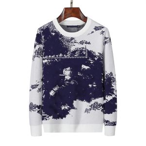 Europe femmes mens designer chandails rétro classique luxe sweat hommes lettre splash encre graffiti pull col rond confortable chaud pull pull