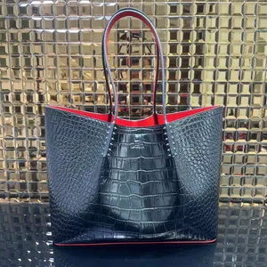 Europese Amerikaanse Designer Tote Bag baggit handtassen Black Stone Pattern Shopping Bag met Willow Pin Hexagon Bag Handtas Leather Fashion Bag