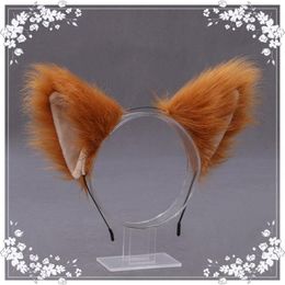 Européen et américain mignon chat renard fourrure artificielle bandeaux fête de vacances cosplay mode animal oreille bandeau AB966355k