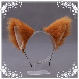 Européen et américain mignon chat renard fourrure artificielle bandeaux fête de vacances cosplay mode animal oreille bandeau AB966339S