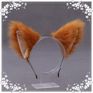 Européen et américain mignon chat renard fourrure artificielle bandeaux fête de vacances cosplay mode animal oreille bandeau AB966255f