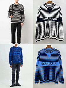 Tricots pour hommes de créateurs européens et américains lettre jacquard pull en tricot à manches longues en vrac décontracté col rond imprimé automne et hiver sweat à capuche # a21