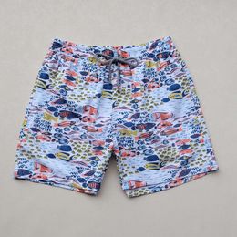 Europese en Amerikaanse designer shorts merk Vilebre Vilebrequin strandbroek voor heren shorts zomer elastische snel drogende waterdichte schildpad met mannen shorts 644