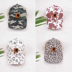 Gorra de béisbol de moda europea y americana Camuflaje Estampado de leopardo Sombrero de sol de verano Sombrero de protección solar Sombrero de viaje de pareja