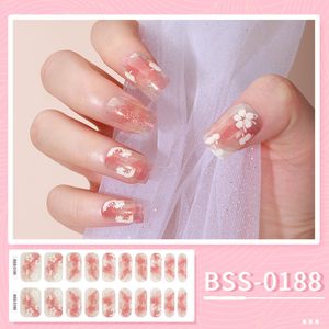 Autocollants de manucure en gel de mode européenne et américaine avec des fleurs bronzantes 3D autocollants pour ongles en gel de vernis à ongles UV coréen 20 pièces/pièce