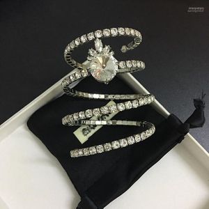 Bracelet à enroulement élastique brillant, couronne de luxe, mode européenne et américaine, Style dame, Inte22