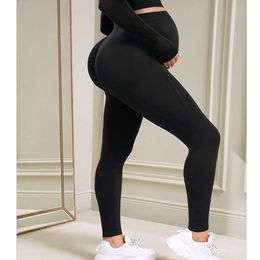 Vêtements européens et américains du commerce extérieur, pantalon de yoga pour femmes enceinte, exercice à domicile Slim Fit L2405