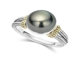 Anneau de perle gris européen et américain pour les femmes Inclay Cubic Zircon 925 Silver Engagement Ring Jewelry 21050762862668727968