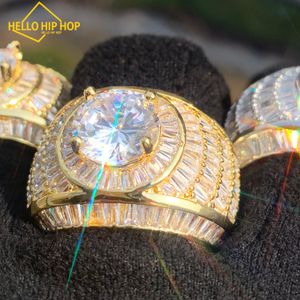 Diseño mixto de diamantes de hip-hop europeo y americano, accesorios de anillo de moda, elegantes y atmosféricos para artículos de moda para hombres y mujeres