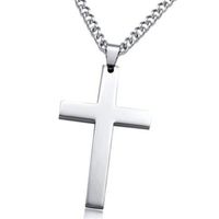 Personnalit￩ europ￩enne et am￩ricaine Cross-pendentif collier pour hommes