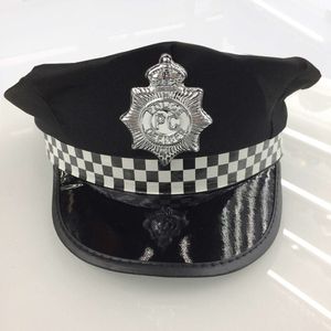 Chapeau de police européen et américain pour adultes, tentation sexy, casquette octogonale, déguisement d'officier de l'armée