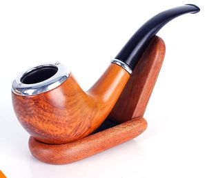 Pipe à main en résine européenne et américaine, seau cadeau pratique en bois rouge