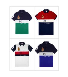 Mangas cortas europeas y americanas. Polos para hombres. Diseñador masculino.