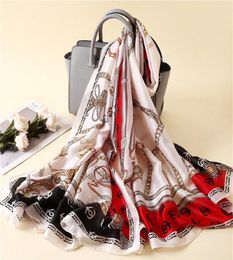 European and American Silk High-Quality Classic Printing Luxury Designer Brand New 180 90cm Scarf Elegant Ladies Emballé Scarf F1221320