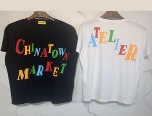 Europese en Amerikaanse straat Tide Chinatown Market Shortsleeveved T -shirt designer serie Dredimensionaal schuimprinting TEE US 205091672