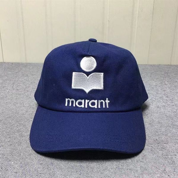 Gorra de béisbol bordada Marant de estilo europeo y americano para hombres y mujeres, sombrero de lengua de pato Marant chocolate para todas las estaciones