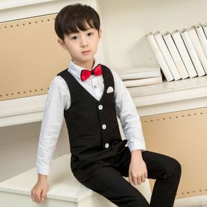 Europese en Amerikaanse tuxedo kind formeel bruiloft zwart/wit pak voor bloemenjongens kinderen verjaardagsfeestjes kleding