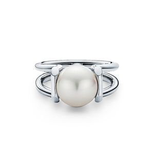 Branche d'or européenne plaquée Hardwear Ring Fashion Pearl Anneau Vintage Charmes vintage pour le mariage de la fête de mariage bijoux de bijoux 6-8 275