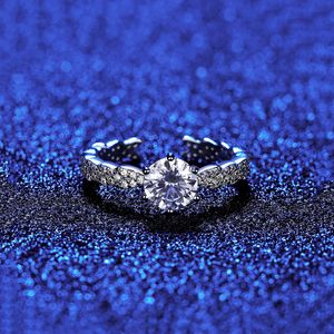 Marque européenne Mosan Diamond S Sier exquis micro-set zircon sexy women ouverte ouverture anneau de bijoux haut de gamme Accessoires