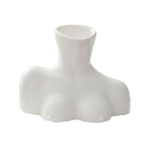 Buste européen sculpture vase résine salon décoration nordique style femelle du corps blanc ornement décor de chambre esthétique 210409304y