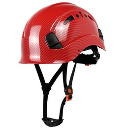 Casque de sécurité modèle européen en Fiber de carbone Ansi Construction casque américain pour ingénieur ABS casquette de travail de protection hommes