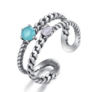 Retro Open Ring S925 Sterling Silver Designer Ring European Charm Femmes Anneau de mariage Exquis Bague BILANCE BIELLANDE