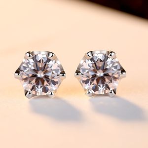 Style classique européen brillant Zircon s925 argent boucles d'oreilles mode Sexy femmes boucles d'oreilles exquises haute qualité luxe bijoux cadeau