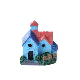 Villa de campagne européenne, petite maison, Micro paysage, ornements en résine, artefact créatif, boules, 1224299