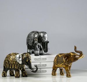 Europese Creatieve Lucky Elephant Retro TV Cabinet Kleine Ornamenten Modelkamer Woonkamer Home Decoraties Craft Meubels