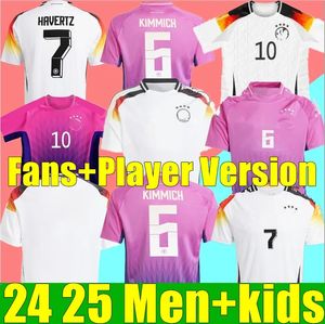 Coupe d'Europe Allemagne maillots de football HUMMELS KROOS GNABRY WERNER DRAXLER REUS MULLER GOTZE Kit hommes et enfants Fans Player version uniforme de chemise de football