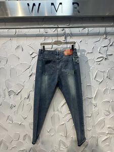 European Designer Men Jean Hombre Mens broek broek Biker -borduurwerk gescheurd voor trend katoenen mode jeans s s s s s