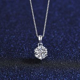 Mode européenne Sexy femmes Mosan diamant pendentif bijoux Exquisie S Sier boîte chaîne collier accessoires Valenines jour