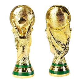 Trophée de Football en résine dorée européenne, cadeau, trophées de Football du monde, mascotte, décoration de maison et de bureau, artisanat 293q