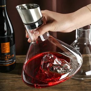 Européen iceberg cascade de vin carcartreur créatif transparent transparent en verre en vitre en cristal sans barre de barware rapide 240419