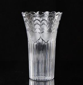 Européen grand transparent créatif imitation en verre Vase en plastique riche en bambou Planteur d'eau antifall Ornements de cristal fleur 5761789