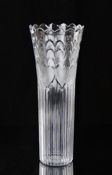 Européen grand transparent imitation créative en verre Vase en plastique riche en bambou Planteur d'eau antifall Ornements de cristal fleur 4969083