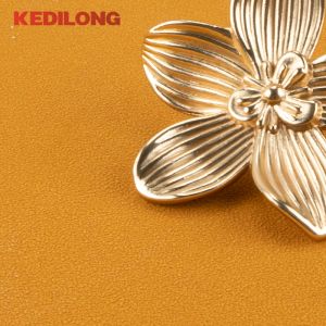 European Light Luxury Flower Zink Alloy Lade Gold Knob Furniture Hardware Keukenkast Vintage Yellow Bronze Pull Hendle