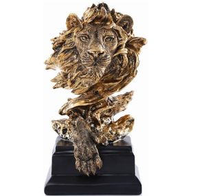 Statues de Lion européennes pour la décoration de la maison Figurine de Sculpture de Lion le roi des bêtes Statue ornement de salon modèle Animal