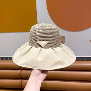 Europese luxe reiskleur lijm visser hoed mesh boog zonnebrandcrème vizier nieuwe zon hoed